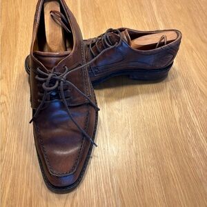 Ecco Men's Dark Brown Leather Oxfords